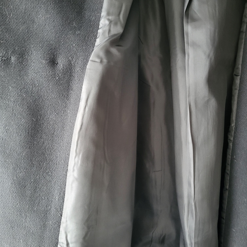 Vera Moda Black Wool Blend Funnel Neck Coat - Picture 8 of 10